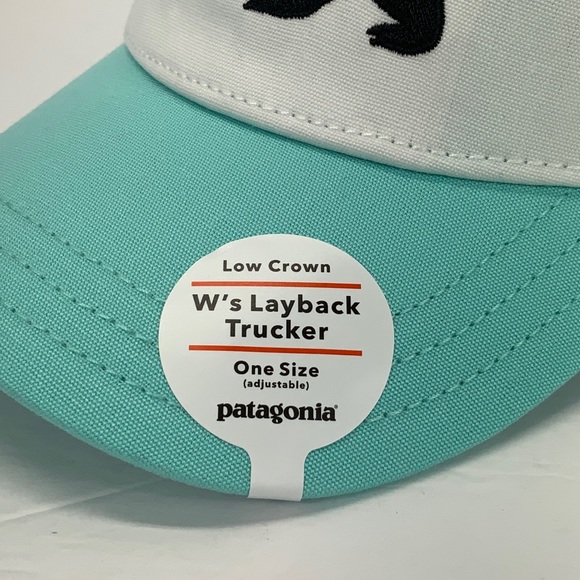 PATAGONIA WOMENS BEAR LOGO TRUCKER HAT - NEW! - Picture 2 of 7